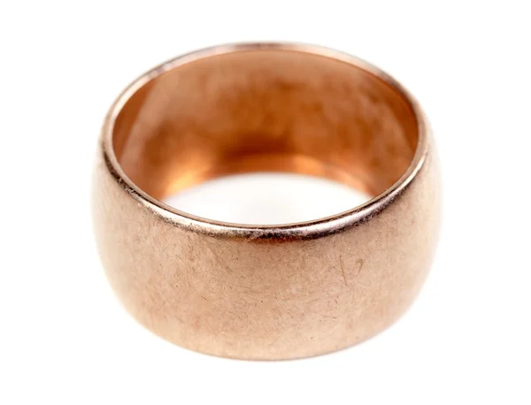 Staré zlaté snubní prsten — Stock fotografie