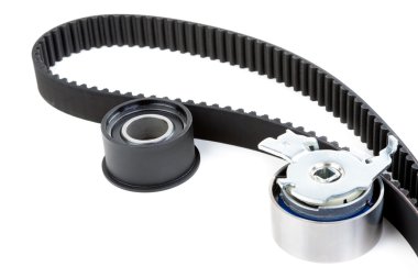 Roller and timing belt clipart