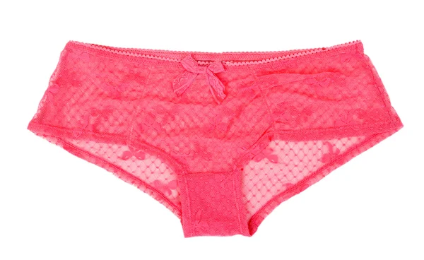 粉红色女士蕾丝内裤 — 图库照片