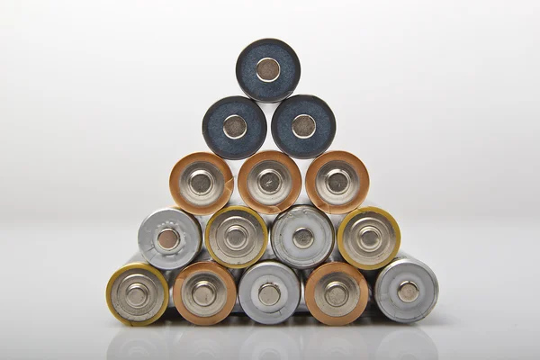 Battery pyramid — Stock Photo, Image