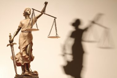 Justice is blind ( ... or maybe not ) clipart