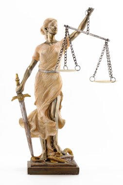 Justice is blind ( ... or maybe not ) clipart