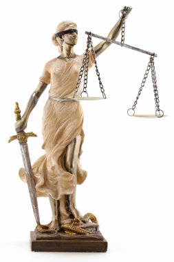 Justice is blind ( ... or maybe not ) clipart