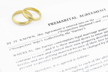 Prenuptial ( premarital ) agreement clipart