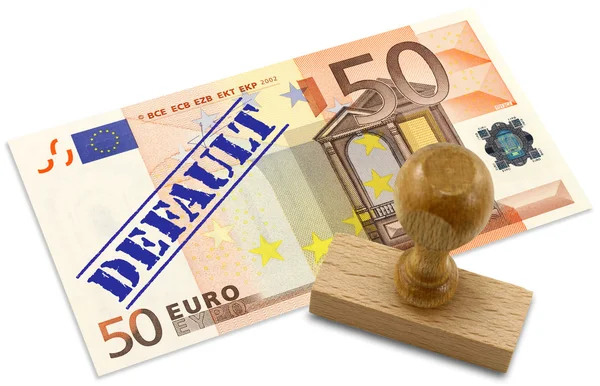 Финансовый кризис еврозоны — стоковое фото