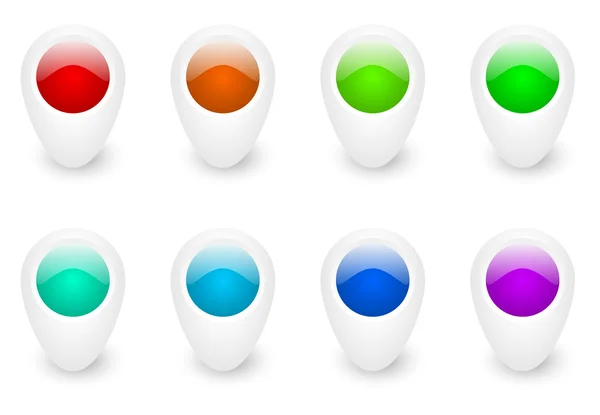 stock image Set of colorful pointers