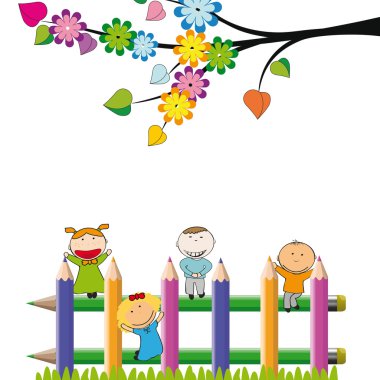 Happy kids clipart