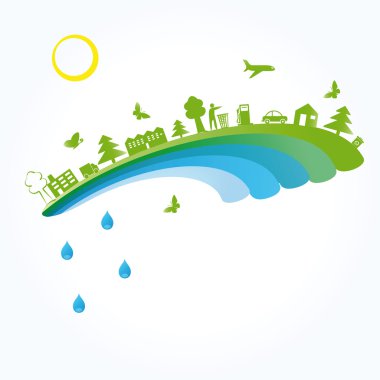 Ecology background clipart