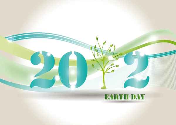 2012 年地球日的背景 — 图库矢量图片