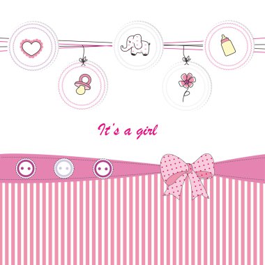 Cute kids card clipart