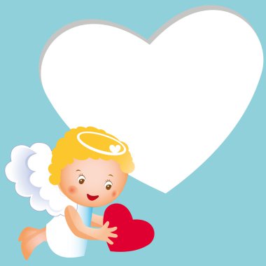 Small cute angel clipart