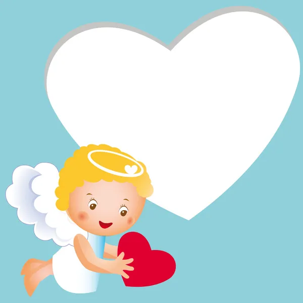 小さなかわいい天使 — ストックベクタ