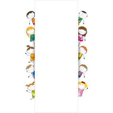 Banner kids clipart