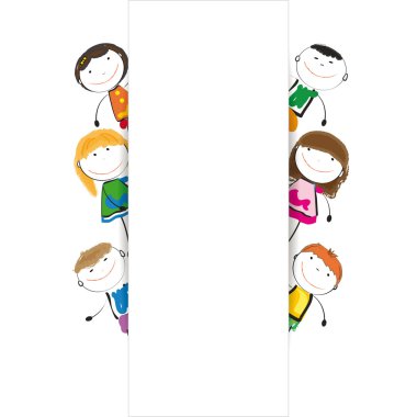 Banner kids clipart