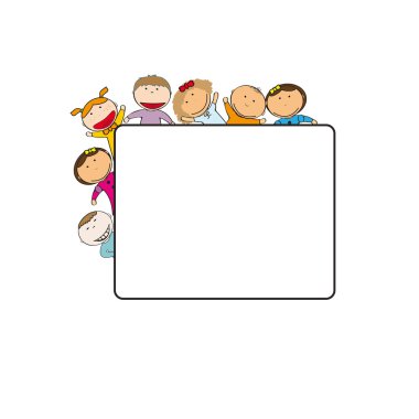 Kids frame clipart