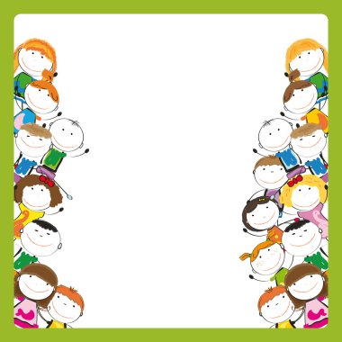 Kids frame clipart