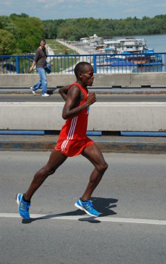 BELGRADE, SERBIA - APRIL 22: 25th Belgrade Marathon on April 22, 2012 clipart