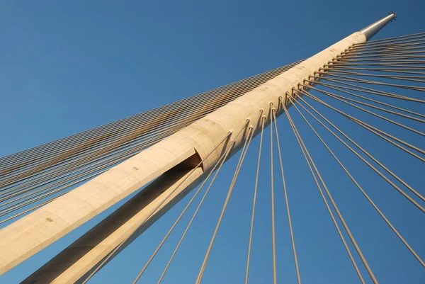 stock image Pylon bridge over Ada, Belgrade - Serbia