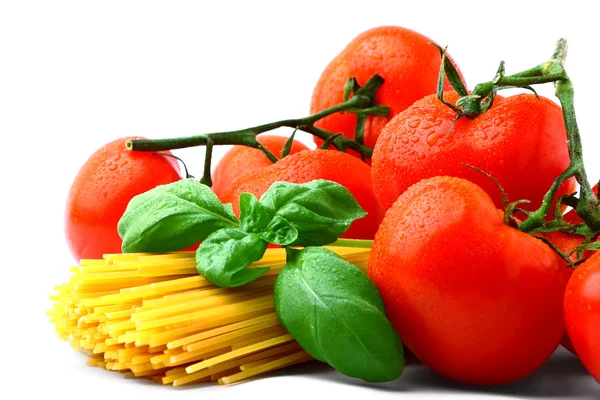 Tomates deliciosos com massa — Fotografia de Stock