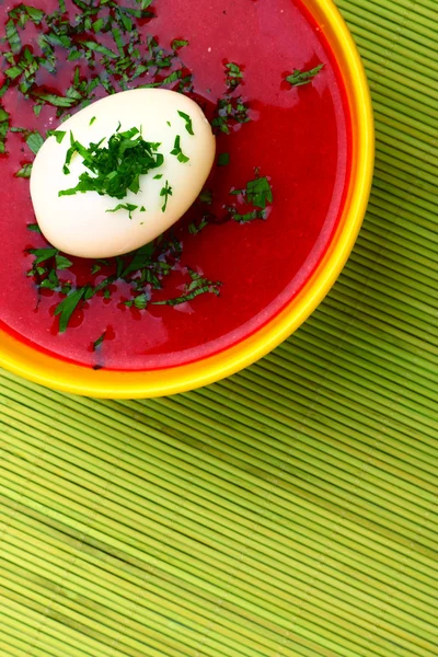 Red beet soup borsch — Stock Photo, Image