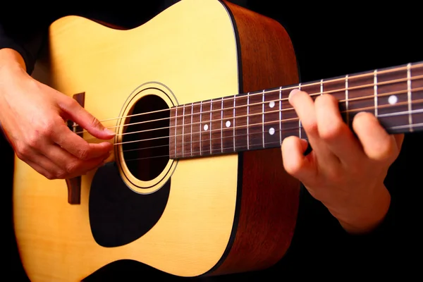 Tocando guitarra espanhola clássica — Fotografia de Stock