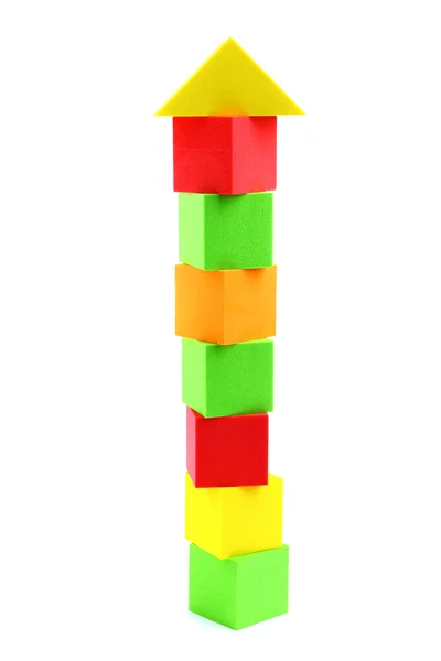 Барвисті Іграшкові кубики — стокове фото