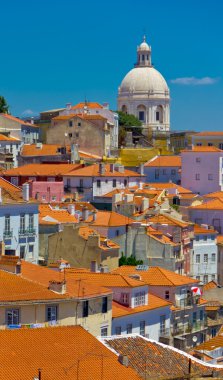 Beautiful view of Lisbon old city, Portugal clipart