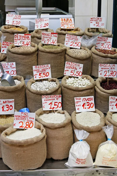 Bonen en rijst — Stockfoto