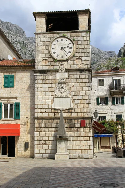 Torre dell'orologio Kotor — Foto Stock