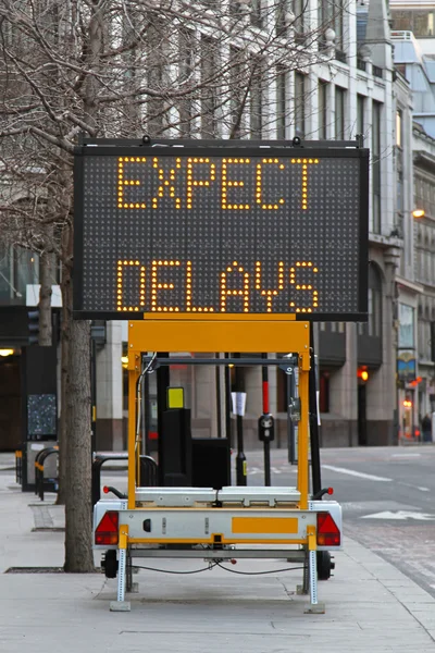Expect delays — Stock Photo, Image