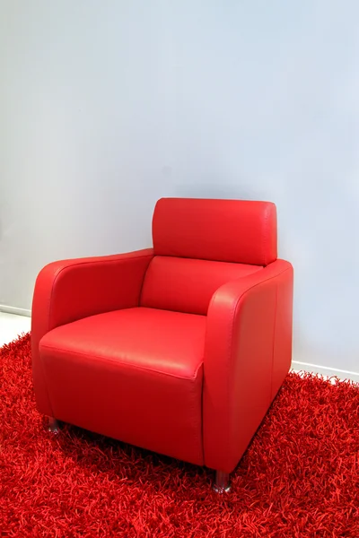 Piros fotel — Stock Fotó