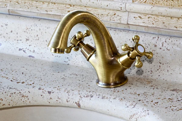 Brass faucet — Stock Photo, Image