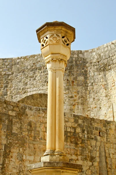Дубровницкая колонна — стоковое фото