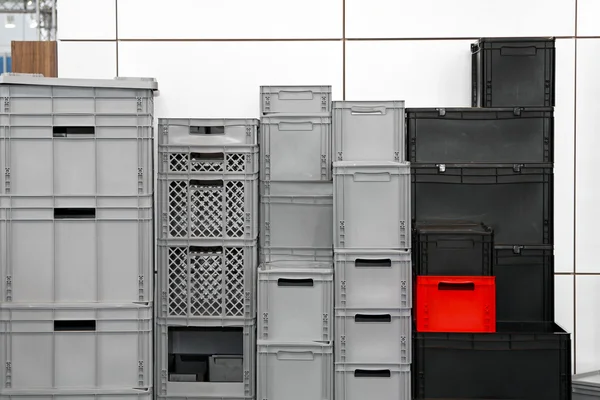 stock image Commercial plastic crates