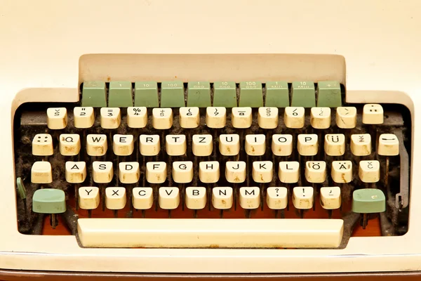 Clavier de machine à écrire — Photo