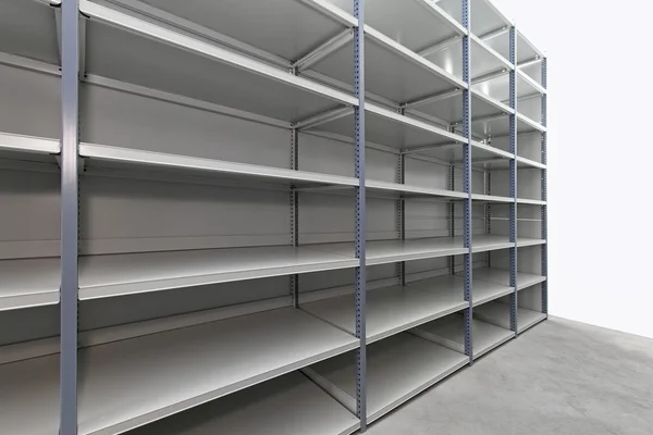 Storage room shelves — Stock Photo, Image