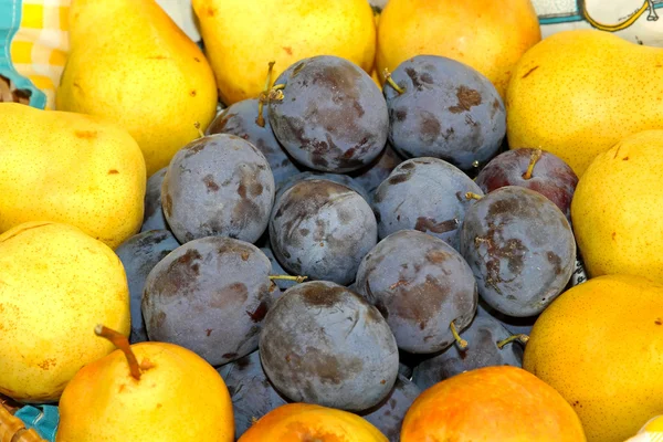 Plommon och päron — Stockfoto