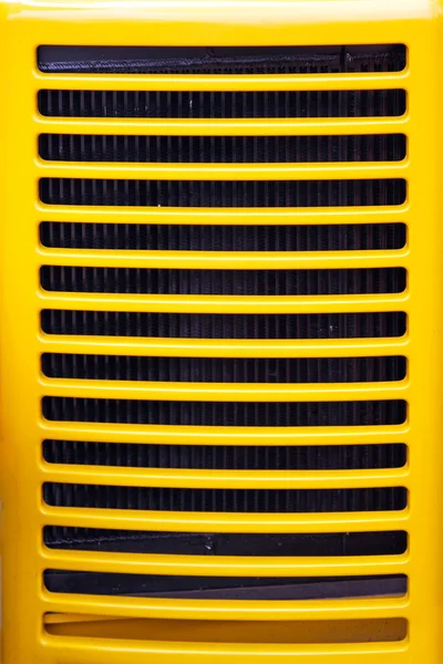 Griglia radiatore giallo — Foto Stock