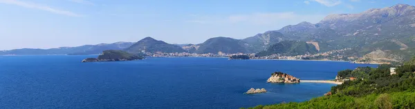 Panorama wybrzeża Czarnogóry — Zdjęcie stockowe