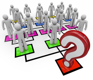 Question Mark Lack of Leadership Org Chart clipart