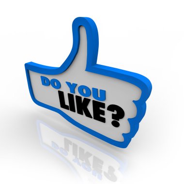 Do You Like Question Mark Thumbs Up Symbol clipart