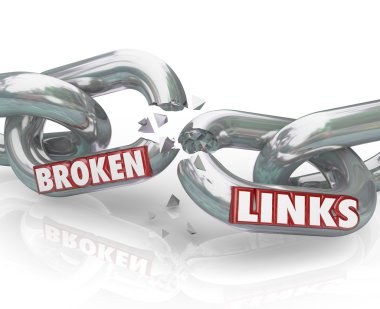 Broken Links Chain Separated Damaged Connections clipart