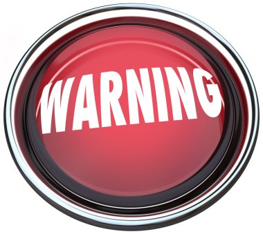 Warning Red Round Button Alarm Light Flashing clipart