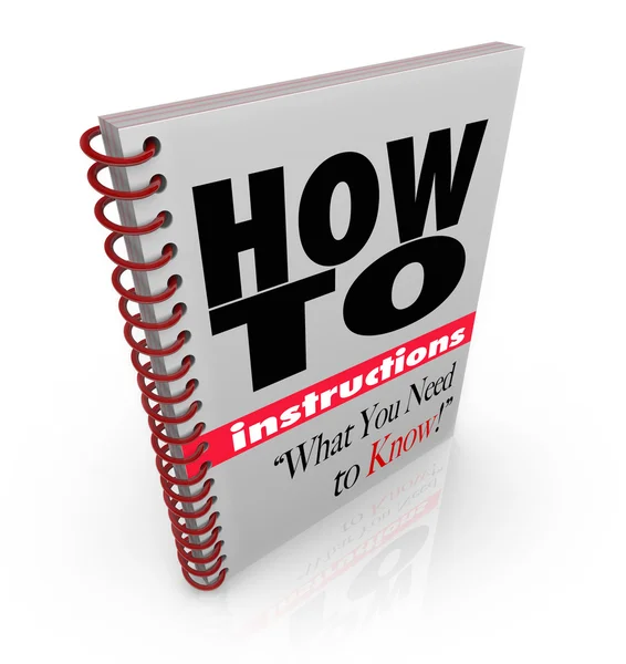 Instruktion bok hur man gör det själv manuell — Stockfoto