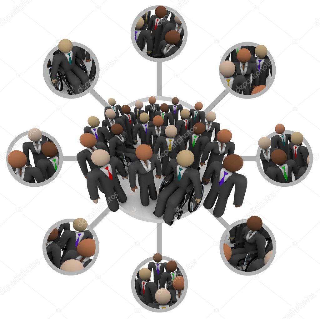 Diverse Workforce of Connected Professional in Suits