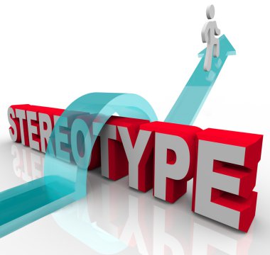 Overcoming a Stereotype Discrimination or Racism clipart
