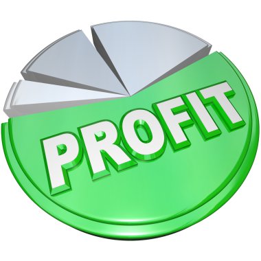 Profit Pie Chart Revenue Split Profits Vs Costs clipart