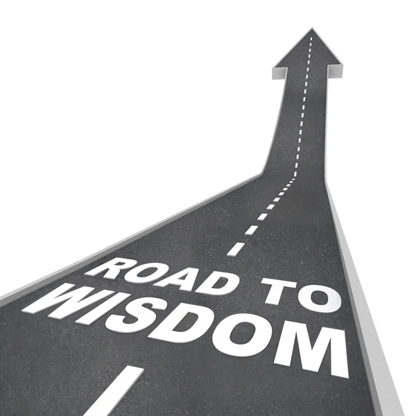 Vägen till visdom - vägbeskrivning till upplysning och intelligens — Stockfoto