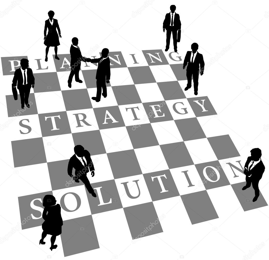 Solução de estratégia xadrez humano imagem vetorial de michaeldb© 10391372
