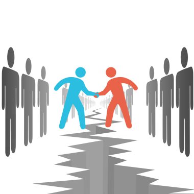 on sides settle agreement deal clipart